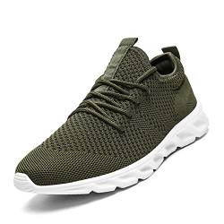 EGMPDA Schuhe Herren Sneaker Turnschuhe Sportschuhe Laufschuhe Herren Leichtgewichts Atmungsaktiv Sneaker Herren Grün 41 von EGMPDA