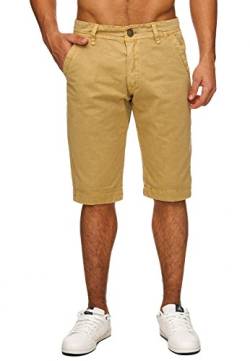 EGOMAXX Shorts Kurze Sommer Chino Hose Freizeit Bermuda Jeans Shorts, Farben:Beige, Größe:38W von EGOMAXX