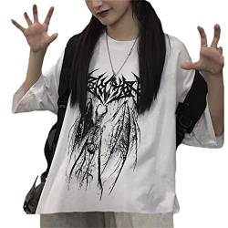 EGSDMNVSQ Damen Tshirts Kawaii schulsachen T-Shirt Kpop Fashion Oversize Shirt Japan Harajuku Pastel Goth Tshirts y2k Cute Kleidung von EGSDMNVSQ