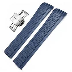 EGSDSE 21 mm buntes fluoröses Gummi-Uhrenarmband für Patek 5164A 5167A Aquanaut Philippe Serie Schmetterlingsschnalle Silikon-Uhrenarmband, Gold Buckle, Achat von EGSDSE