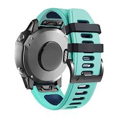 EGSDSE Bedrucktes Smartwatch-Armband für Garmin Fenix 7 7X 6 6X Pro 5X 5 Plus 3 3HR VERTIX Epix Gen 2 Schnellverschluss-Armband aus Silikon (Farbe: B, Größe: für Vertix) von EGSDSE