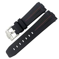 EGSDSE Gummi-Uhrenarmband, 23 mm, 22 mm, 24 mm, Uhrenarmband für Tudor Heritage Black Bay Bronze Pelagos Schwarz Rot, wasserdichte Sportarmbänder, 23mm Golden buckle, Achat von EGSDSE