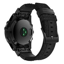 EGSDSE Smartwatch-Armband für Garmin Fenix 6X 5X 3 3HR Descent MK1 Schnellverschluss-Armband aus Nylon für Fenix 6X Pro D2 Correa, 26 mm, Achat von EGSDSE
