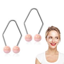 Dimple Makers Gesichts-Dimple Trainer Dimple Trainer für das Gesicht Dimple Makers für Gesicht Lächeln Beauty Exerciser Facial Smile Maker Trainer (Pink) von EHOTER