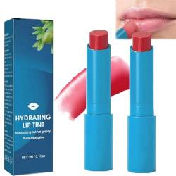 Lippenstift Hydratisiert Lip Stain Tint Makeup Feuchtigkeitsspendend Lipgloss Langanhaltend Lippenbalsam Wasserdicht Geschmeidig Lippenglanzöl für Lippenpflege Damen Mädchen Geschenke (2) von EHOTER