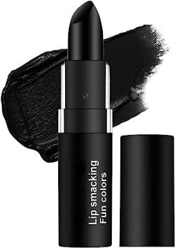 Matte Lipstick Schwarz Frauen Schwarz Lippenstift Wasserfeste und Langanhaltende Farbe Retro Makeup Halloween Lipgloss Glasur Kosmetisches Werkzeug für Party Masquerade Cosplay Halloween (1) von EHOTER