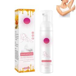 Sanft Bienenwachs-Haarentfernungs-Mousse Honig-Mousse Haarentfernungsspray Natürlich Permanent Haarentfernungsschaum für Gesicht Körper Männer Frauen Geschenk (100ml,1) von EHOTER