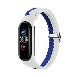 Nylon Armband Kompatibel für Xiaomi Mi Band 7/Mi Band 6/Mi Band 5/Mi Band 4/Mi Band 3, Verstellbare Braided Elastische Solo Loop für Mi Band 7 6 5 4 3, Sportarmband Smart Watch Zubehör von EIHAIHIS