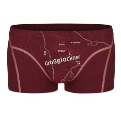 EIN SCHÖNER FLECK ERDE. Herren Boxershorts - Shorts, Print, Bio-Baumwolle Großglockner (Rost) M von EIN SCHÖNER FLECK ERDE.