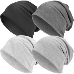 EINSKEY Mütze für Herren und Damen, Dünne Long Slouch Beanie Hat, Leicht Atmungsaktiv Sportmütze Übergangsmützen für Joggen, Fahrradfahren, Schlafen, Haarausfall, Chemo von EINSKEY