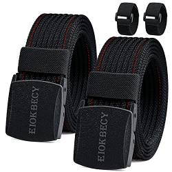 EIOKBECY Gürtel Nylon, Männer Militär Taktischer Gürtel, Kunststoff Canvas Belt schnell durch die Flughafen sicherheit, für militärische Übungen und Draussen Sportarten von EIOKBECY