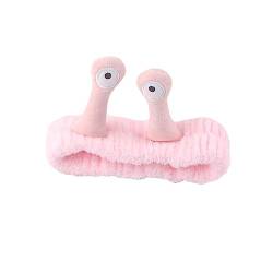 Cartoon Big Eye Schnecke Stirnband Niedlich Elastisch Waschen Gesicht Make-up Haarband Weiche Warme Haarbänder Mädchen Für Frauen Fleece Turban Koralle von EIRZNGXQ