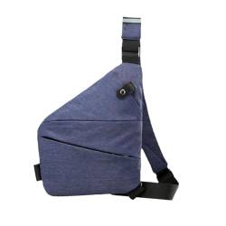 Wander Plus Anti-Diebstahl-Tasche, Anti-Diebstahl-Reisetasche, persönliche Flex-Tasche, schlanke Umhängetasche, Reisetasche, blau von EIRZNGXQ