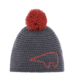 Eisbär - Kid's Jay Pompon - Mütze Gr 55 cm grau von EISBÄR