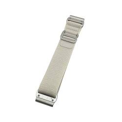 Premium Nylon Armband 22mm für Garmin Forerunner 945, Fenix 5, 6, 7 Smartwatch - Alpine Loop (GS02, Silberschnalle) von EKINGEEK