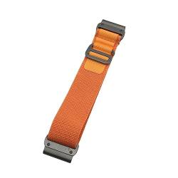 Premium Nylon Armband 22mm für Garmin Forerunner 945, Fenix 5, 6, 7 Smartwatch - Alpine Loop (GS06, schwarze Schnalle) von EKINGEEK