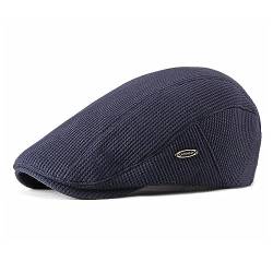 EKMTBJXY Herren Schiebermütze Schirmmütze Baumwolle Barett Cap, Einstellbare Driving Cabbie Flatcap Gatsby Jagd Kappen Baskenmütze Newsboy Cap von EKMTBJXY