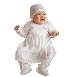 EKO Baby Mädchen Set Mütze und Taufkleid, Größe:56 von EKO