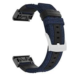 EKSIL 22 x 26 mm Nylon-Armband, QuickFit-Armbänder für Garmin Fenix 7X 7 6 6X Pro 5X 5 Plus 3HR 935 945 Epix MK1 Smartwatch-Bänder, For Descent G1 Solar, Achat von EKSIL
