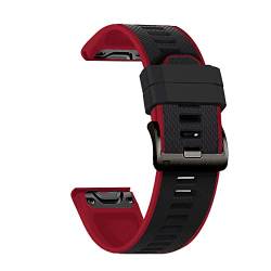 EKSIL 26 22 mm Silikon-Schnellverschluss-Uhrenarmband für Garmin Fenix 6 6X Pro 5 5X Plus 7 7X 3HR 935 Easyfit Smart-Armband, 26mm For Fenix 5X 5XPlus, Achat von EKSIL