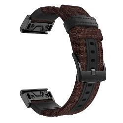 EKSIL 26 x 22 mm Sport-Nylon-Smartwatch-Armband für Garmin Fenix 7 7X 6X 6 Pro 5X 5 Plus, Schnellverschluss-Armbänder für Coros Vertix/Vertix2, 26mm Fenix 5X 6X 7X, Achat von EKSIL