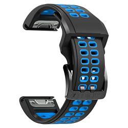 EKSIL Armband für Garmin Fenix 7 7X Smartwatch-Armband aus Silikon für Fenix 6 6X Pro 5X 5 945 Descent MK2 Schnellverschluss-Uhrenarmband, 26mm Descent Mk1 MK2, Achat von EKSIL