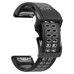 EKSIL Armband für Garmin Fenix 7 7X Smartwatch-Armband aus Silikon für Fenix 6 6X Pro 5X 5 945 Descent MK2 Schnellverschluss-Uhrenarmband, 26mm For Fenix 5X 5XPlus, Achat von EKSIL