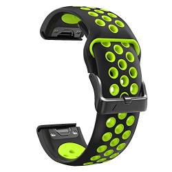 EKSIL Smartwatch-Armband für Garmin Fenix 5 5X Plus 6 6X Pro 7 7X 3 3HR, 22 mm, 26 mm, Schnellverschluss-Armband aus Silikon, 22mm Width, Achat von EKSIL