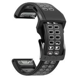 EKSIL Smartwatch-Armband für Garmin Fenix 6x 5x 6 6XPro 5 5Plus 935 945, 26 mm, 22 mm, Silikon, Easyfit-Armband für Fenix 7, 7 x, For Approach S60 S62, Achat von EKSIL