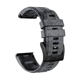 EKSIL Smartwatch-Armband für Garmin Fenix 7 7X 6 6X Pro 5X 5 Plus 3HR Descent Mk2 Schnellverschluss-Armband aus Silikon und Lederarmband, 22 mm, 26 mm, 26 mm, Achat von EKSIL