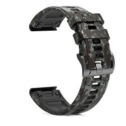 EKSIL Smartwatch-Armband für Garmin Fenix 7X 7 6X Pro 5X 3 HR Enduro Silikon Leder Schnellverschluss Armband Fenix 6 Pro 5 Plus, 26mm Width, Achat von EKSIL