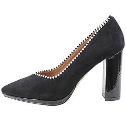 EL CABALLO Damen Carmona Schuhe mit Absatz, Schwarz, 39 EU von EL CABALLO