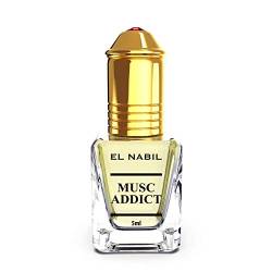 Musc Addict 5ml Parfum Duft - El Nabil Misk Musk Moschus Parfümöl für MANN & HERREN - Ätherische Essenzen Natur Perfume Oil Attar Scent von EL NABIL