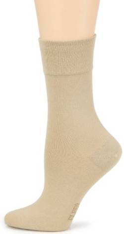 ELBEO Damen Sensitive Bamboo W Socken, Blickdicht, Beige (9960 leinen), 35-38 von ELBEO