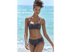 Bügel-Bandeau-Bikini-Top ELBSAND "Letra" Gr. 34, Cup D, schwarz Damen Bikini-Oberteile Ocean Blue von ELBSAND