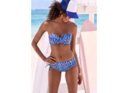 Bügel-Bandeau-Bikini-Top ELBSAND "Letra" Gr. 38, Cup D, blau Damen Bikini-Oberteile Ocean Blue von ELBSAND