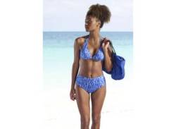 Bügel-Bikini-Top ELBSAND "Letra" Gr. 42, Cup E, blau Damen Bikini-Oberteile Ocean Blue mit tollem Wording von ELBSAND