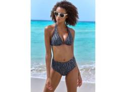 Bügel-Bikini-Top ELBSAND "Letra" Gr. 42, Cup F, schwarz Damen Bikini-Oberteile Ocean Blue mit tollem Wording von ELBSAND