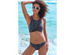 Crop-Bikini-Top ELBSAND "Letra" Gr. 36, Cup C/D, schwarz Damen Bikini-Oberteile Ocean Blue von ELBSAND