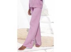 Strickhose ELBSAND "-Loungehose" Gr. 40/42, N-Gr, rosa Damen Hosen Strandhosen von ELBSAND