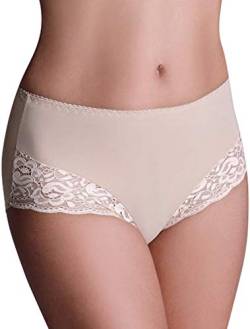 Damen figurenformend Miederslip mit Bauch-Weg-Effekt Stark Formend Miederpants Miederhose Body Shapewear Bauchweg Unterwäsche (M, Beige) von ELDAR