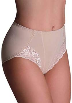 ELDAR Damen Figurenformend Miederslip mit Bauch-Weg-Effekt Stark Formend Miederpants Miederslip Ver. Farben und Größen (XXL, Beige) von ELDAR