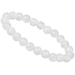 ELEDORO PowerBead Damen-Armband Stretch aus Edelstein Perlen 10mm Bergkristall Crashed von ELEDORO