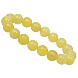 ELEDORO PowerBead Damen-Armband Stretch aus Edelstein Perlen 10mm Lemon Jade von ELEDORO