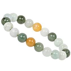 ELEDORO PowerBead Damen-Armband Stretch aus Edelstein Perlen 10mm echter Burma Jade von ELEDORO