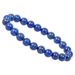 ELEDORO PowerBead Damen-Armband Stretch aus Edelstein Perlen 8 mm LapisLazuli AAA-Grade von ELEDORO