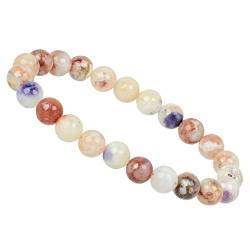 ELEDORO PowerBead Damen-Armband Stretch aus Edelstein Perlen 8 mm Morado Opal von ELEDORO