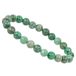 ELEDORO PowerBead Damen-Armband Stretch aus Edelstein Perlen 8 mm Qinghai Jade von ELEDORO