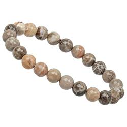 ELEDORO PowerBead Damen-Armband Stretch aus Edelstein Perlen 8mm fossile Koralle von ELEDORO