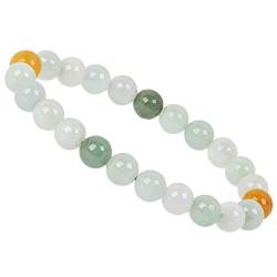 ELEDORO PowerBead Damen-Armband Stretch aus Edelstein Perlen 8mm mit Burma Jade von ELEDORO